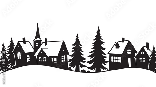 Christmas, Holiday market ambiance fills the air with festive lights and merry christmas, Landscapes decorated christmas tree