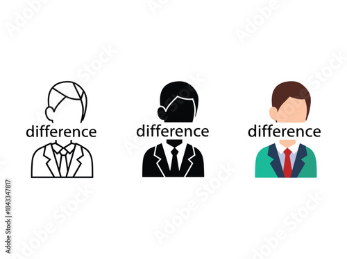 Different business professionals with unique styles
