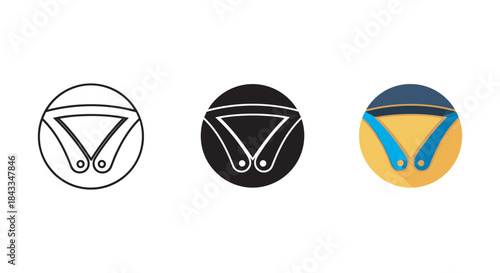 Seat belt logo design variations