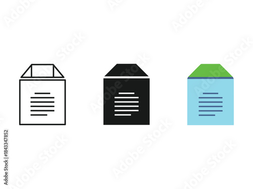 Milk cartons in different styles and colors