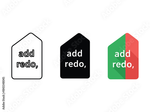 Add redo button icon set for user interface