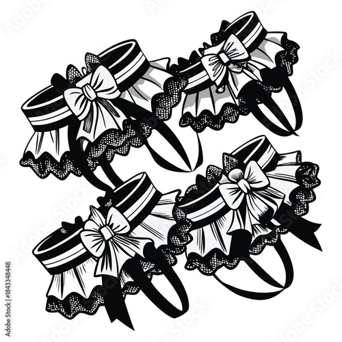 A black and white cartoon illustration of a metal robot knight animal like a dog or horse with flowers in the background