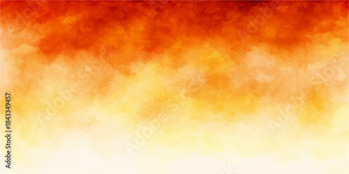 Abstract watercolor texture fire background with orange, red, and yellow grunge smoke design