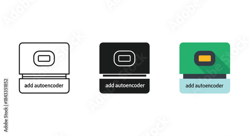 Add autoencoder button icons in different color schemes