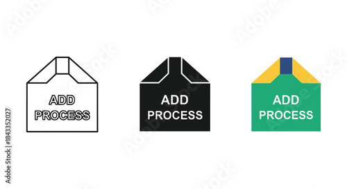 Add process envelope icons in different styles