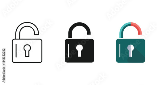 Unlocked pads with different styles and colors