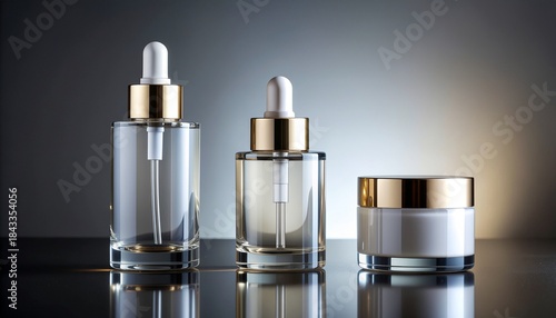 Luxury cosmetic packaging mockup