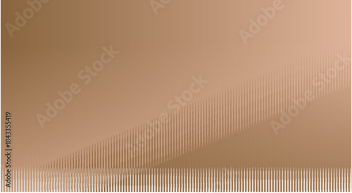 Warm sepia gradients sweep diagonally, fine lines rising like dunes, suggesting calm motion, restrained elegance, modern minimalism, and contemplative seasonal warmth within.