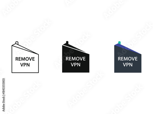 Remove vpn icon set for user interface
