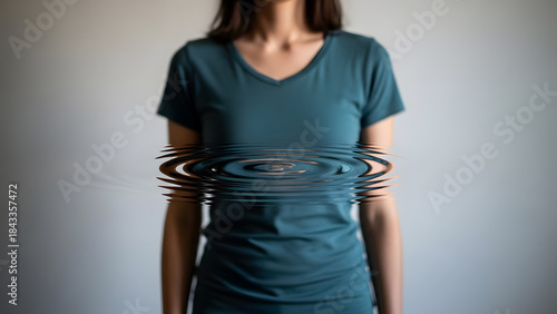 Rippled Reflection. Perfect for: Body positivity campaigns, therapy visuals