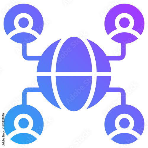 Global networks icon for data base network, business, website, application, printing, document, poster design, etc
