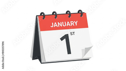 January 1st Calendar Page