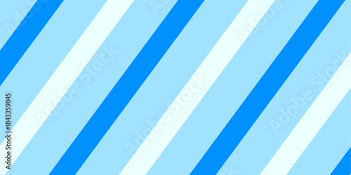 Striped background with diagonal straight blue white pastel colour combination stripes. Background stripes nautical or beach vibes colour editable in vector printable