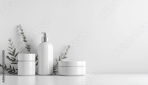 Ultra minimalist skincare mockup