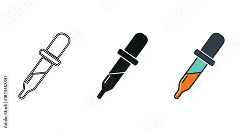 Various dropper bottle illustrations