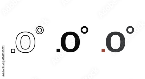 Modern minimalist design elements with geometric shapes