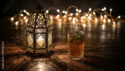 christmas lights in the night