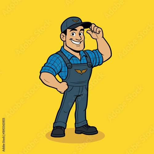 Worker Cartoon Mascot Vector

 

 

 
