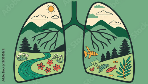 Green Lungs: Nature Landscape for Environmental & Respiratory Health
