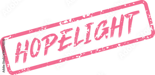 Inspiring Pink Hopelight Stamp for Positive Energy and Guiding Direction