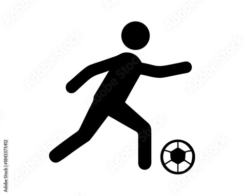 soccer icon vector isolated on white background