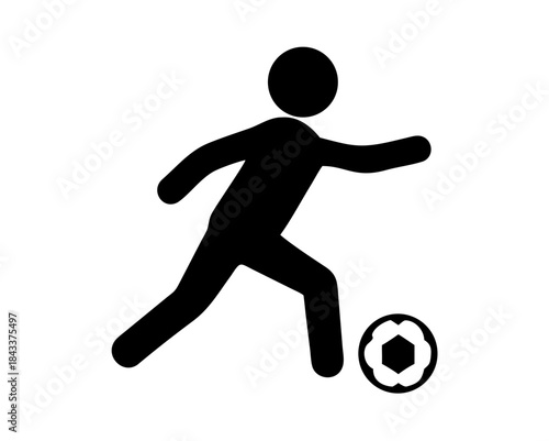 soccer icon vector isolated on white background