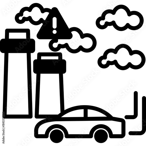 Air Pollution mixed icon