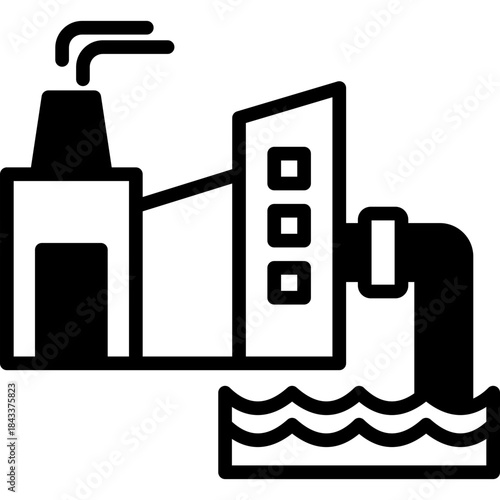 Industrial Waste mixed icon