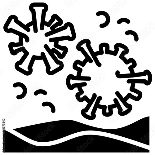 Virus Pollution mixed icon