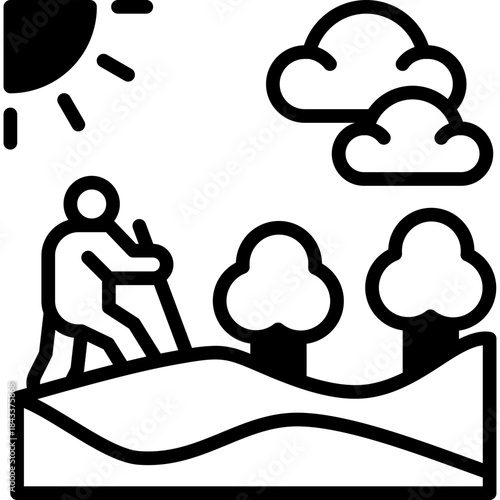 Eco Tourism mixed icon