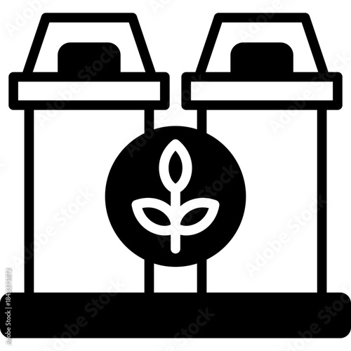 Waste Bin mixed icon