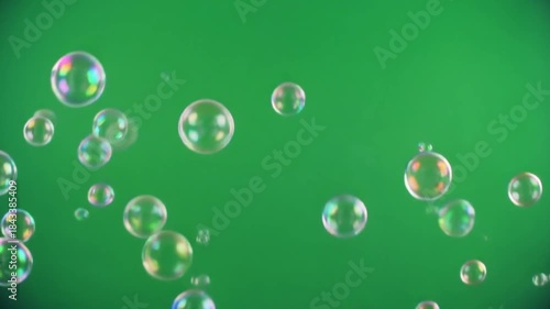 Soap Bubble Float Pop Loop Greenscreen