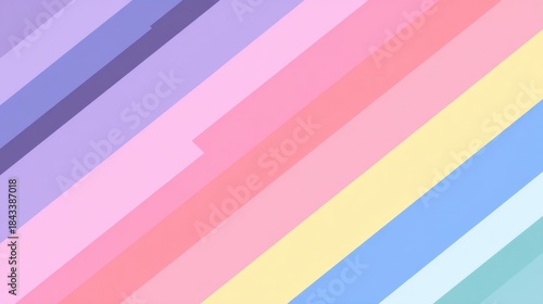 Free Download Modern Slide Template Background Features Pastel Color Band Gradients With Space for a Headline, Suitable for Various Presentation Needs, Effective for Business and Education - GFXLoad