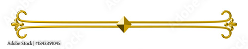 Fotografie dividers separation line minimalistic lines gold