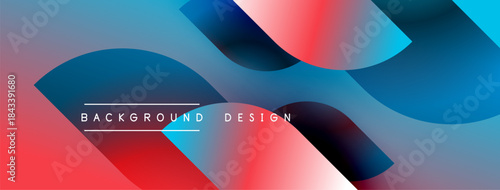 Abstract fluid shapes, vibrant colors blend. Modern design elements create dynamic visual experience. Background features gradient hues.