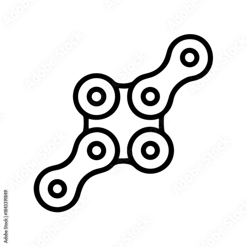 Fidget spinner toy icon with four arms and circular ends  