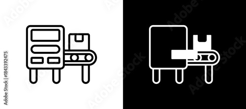 Industrial Machine linemixed icon