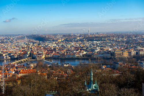 Photography panorama of prague