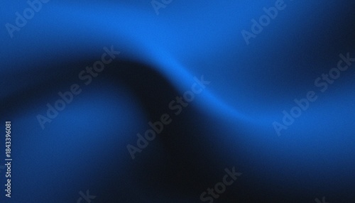 Blue black smooth transition background with noise texture.