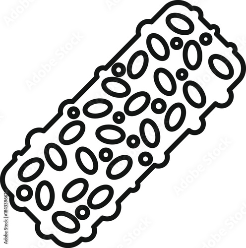 Crunchy cereal bar made with whole grain oats, seeds, and puffed rice, offering a healthy and convenient energy boost