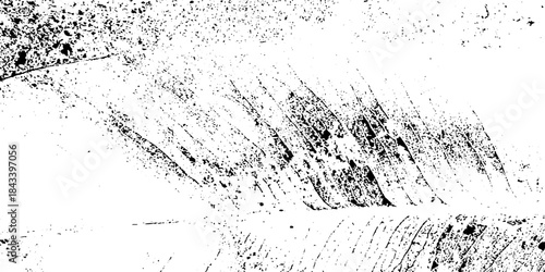 Black and white Dust overlay distress grungy effect paint. Black and white grunge seamless texture. Dust and scratches grain texture on white and black background.