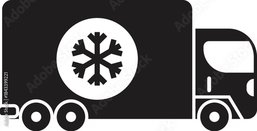 Refrigerated truck ensuring freshness and quality of temperature sensitive products during transportation