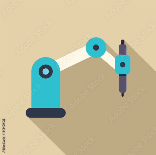 Robotic arm holding a tool, representing advanced automation in modern industrial processes