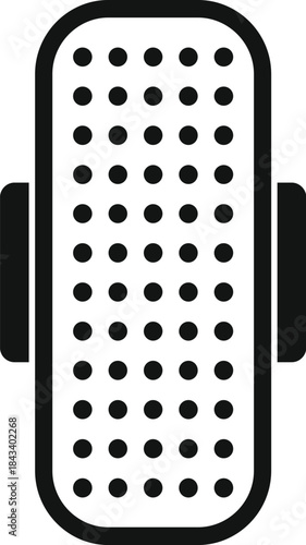 Bandage icon presenting a medical adhesive plaster for first aid