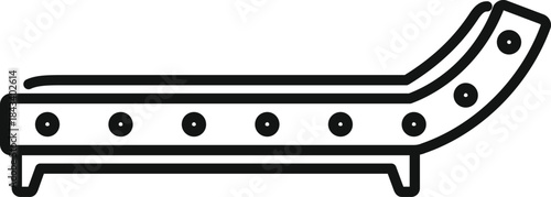 Conveyor belt system representing automated production and industrial logistics