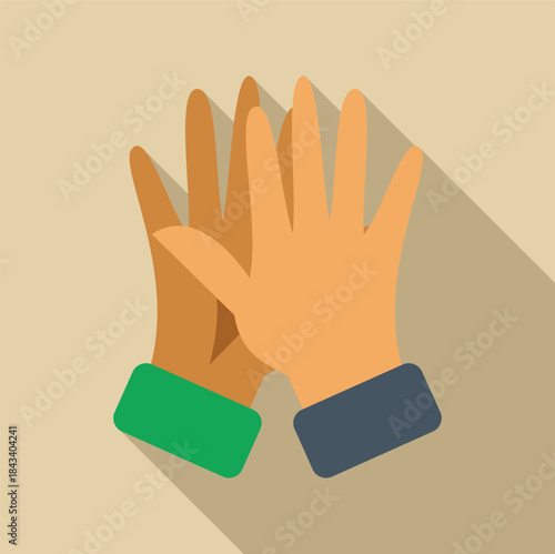 Two hands giving a high five, symbolizing collaboration and partnership
