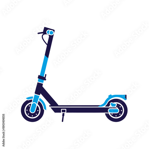 Sleek modern electric scooter icon perfect for urban mobility concepts and sustainable transportation designs
