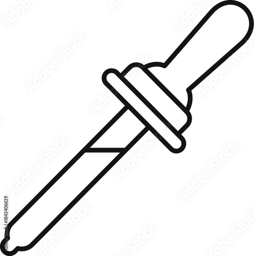 Dropper containing liquid, representing scientific research and medical testing