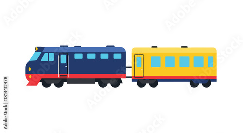 Cartoon train icon