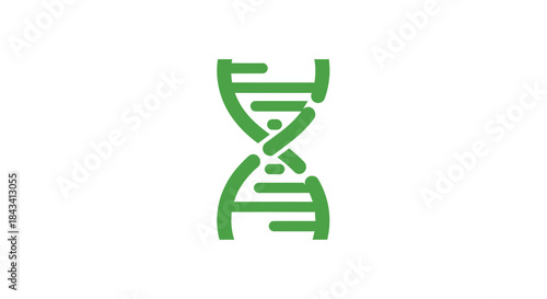 Green DNA Helix